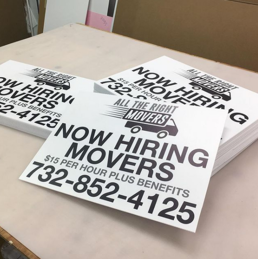 18 x 12 Full Color Lawn Signs